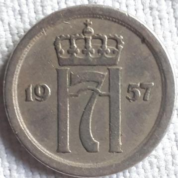 NOORWEGEN : 10 ORE 1957 KM 396 beschikbaar voor biedingen