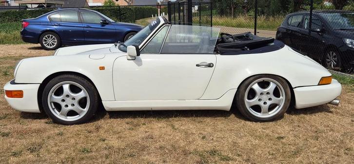 Porche 911 cabrio, Auto's, Porsche, Bedrijf, Benzine, Cabriolet, 2 deurs, Handgeschakeld, Wit, Zwart, Leder, Onderhoudsboekje