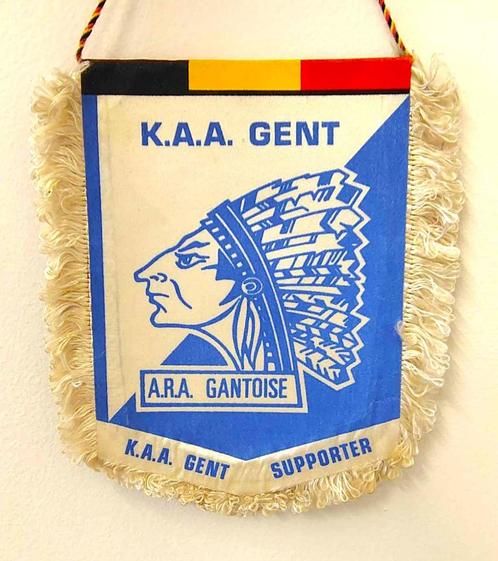 AA Gent La Gantoise 1970s erg zeldzaam voetbal vaantje, Verzamelen, Sportartikelen en Voetbal, Zo goed als nieuw, Vaantje of Sjaal
