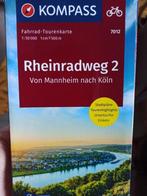 Carte Rhin à vélo de Mannheim à Cologne. Euro vélo 15, Nieuw, Ophalen of Verzenden, Kompass, Overige onderwerpen