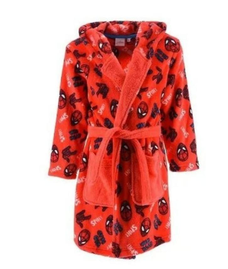 Spiderman fleece Badjas Rood - Marvel - Maat 98, Kinderen en Baby's, Kinderkleding | Maat 98, Nieuw, Jongen, Nacht- of Onderkleding