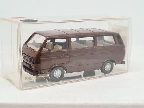 Autocar Volkswagen VW T3 marron - Wiking 1/87, Hobby & Loisirs créatifs, Voitures miniatures | 1:87, Comme neuf, Voiture, Wiking