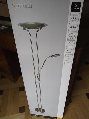 Staanlamp + leeslamp dimbaar Led - Lucide Champion  - Nieuw beschikbaar voor biedingen