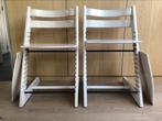 2 Stokke Tripp Trapp meegroeistoelen white wash, Ophalen, Gebruikt