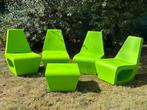 4 fauteuils + Ottoman Jellyfish Quinze et Milan, Tuin en Terras, Tuinsets en Loungesets, Ophalen, Zo goed als nieuw