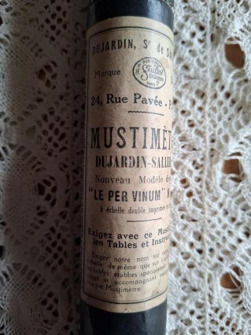 Oude Franse Mustimetre, alcoholmeter, Dujardin, Salleron, Antiek en Kunst, Antiek | Gereedschap en Instrumenten, Ophalen of Verzenden
