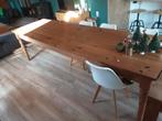 Houten tafel, Huis en Inrichting, Tafels | Eettafels, Ophalen, Gebruikt, 200 cm of meer, 50 tot 100 cm