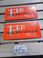 3 emaille borden Hub-Rouckhout Melle, Antiek en Kunst, Ophalen of Verzenden