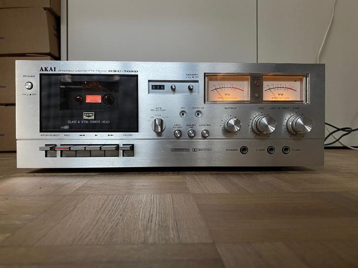 Vintage cassettedeck AKAI GXC-709D, Audio, Tv en Foto, Cassettedecks, Enkel, Akai, Tape counter, Ophalen