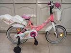 lombardo baffy 14 inch roze wit meisjesfiets, Fietsen en Brommers, Fietsen | Kinderfietsjes, Ophalen, Zijwieltjes, Minder dan 16 inch