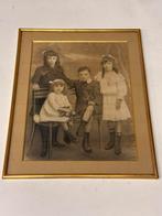 Vintage fototekening / portret ca. 1910 – ingelijst, Ophalen, Zo goed als nieuw, Foto