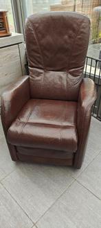 Elektrische relaxstoel, Huis en Inrichting, Fauteuils, Ophalen, Gebruikt, Leer