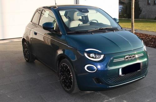 Fiat 500e ‘La Prima’ Oceangreen, Auto's, Fiat, Particulier, 500E, Achteruitrijcamera, Leder, Ophalen
