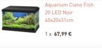 Un aquarium ciano, Ophalen, Gebruikt, Leeg aquarium