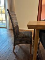 Rieten stoel, zwart/beige - 16 st beschikbaar, Huis en Inrichting, Stoelen, Ophalen, Zo goed als nieuw, Zwart