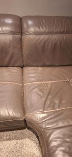 Lederen hoeksalon, Huis en Inrichting, Zetels | Complete zithoeken, Ophalen, Gebruikt, Leer, Modern