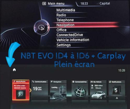 Bmw NBT EVO ID4 à ID6 + Carplay, Autos : Divers, Autos divers Autre, Enlèvement ou Envoi