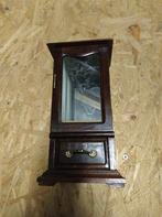 Houten juwelen kastje met geslepen glas, Antiek en Kunst, Ophalen of Verzenden