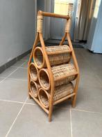 Rotan/rieten flessenhouder, Huis en Inrichting, Woonaccessoires | Krantenbakken en Lectuurbakken, Ophalen, Gebruikt