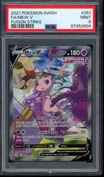 Mew V [Full Art] PSA 9 - 251/264 - Fusion Strike 2021, Verzenden, Zo goed als nieuw, Losse kaart