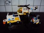 duplo, groot reddingsteam met helicopter,ziekenwagen,moto..., Duplo, Gebruikt, Ophalen of Verzenden