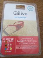 Cartouches encre noire et couleur "C-550/551 XL "CANON", Enlèvement ou Envoi, Neuf, Cartridge, Canon