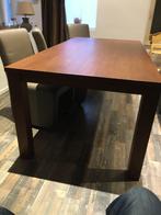 tafel donker hout L:2m Br:1M, Huis en Inrichting, Tafels | Eettafels, Ophalen, Gebruikt, 200 cm of meer, 50 tot 100 cm