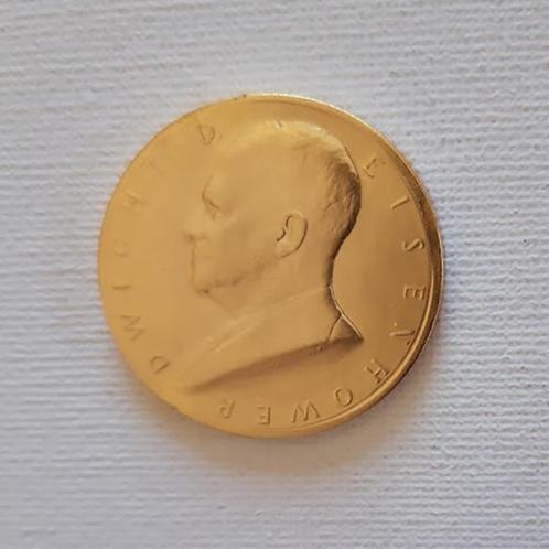 USA 1953 Bronzen medaille Inauguratie President Eisenhower, Postzegels en Munten, Penningen en Medailles, Brons, Verzenden