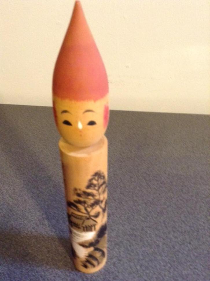 Kokeshi - Traditionele Japanse houten pop / 40, Antiek en Kunst, Antiek | Speelgoed, Ophalen of Verzenden