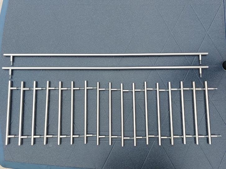 Inox handgrepen, Doe-het-zelf en Bouw, Hang- en Sluitwerk, Zo goed als nieuw, Inox, Ophalen of Verzenden