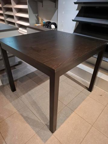 Grande table carrée noire, Maison & Meubles, Tables | Tables à manger, Enlèvement, Comme neuf