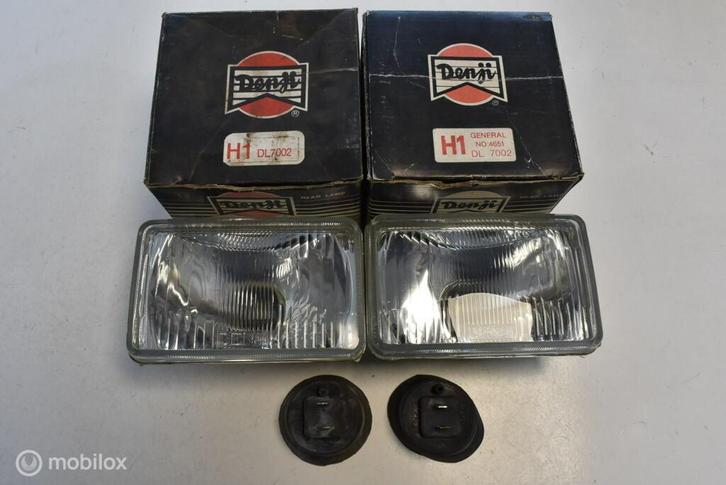 SET H1 Koplampen 150x100mm Denji div. Oldtimer, Auto-onderdelen, Verlichting, Nieuw, Ophalen of Verzenden