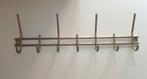 Inox kapstok - 7 haken, Ophalen, Zo goed als nieuw, Metaal, Wandkapstok