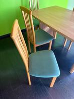 eettafel met 6 stoelen, Huis en Inrichting, Ophalen, Gebruikt, 50 tot 100 cm, Vijf personen of meer