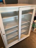 Witte vitrine kast, Huis en Inrichting, Kasten | Vitrinekasten, Ophalen, Zo goed als nieuw