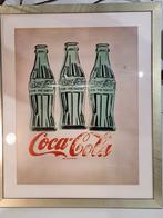 Three coke bottles print by Andy Warhol in kader, Ophalen of Verzenden