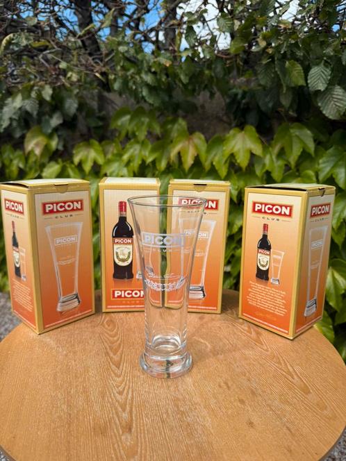 4 Picon glazen, Verzamelen, Glas en Drinkglazen, Ophalen
