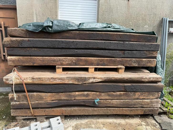 Treinbilzen (29stuks) laagste prijs, Tuin en Terras, Palen, Balken en Planken, Zo goed als nieuw, Ophalen