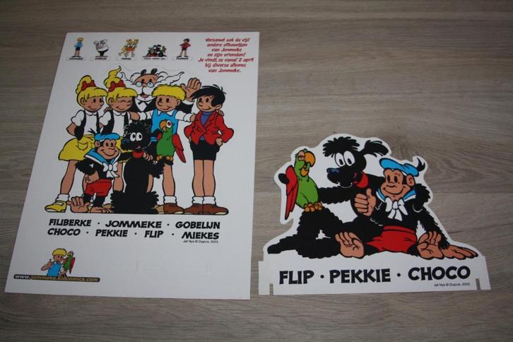 Lotje Jommeke Silhouetten , Jef Nys , 2003 ( 2 items ), Verzamelen, Stripfiguren, Gebruikt, Plaatje, Poster of Sticker, Overige figuren