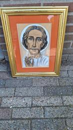 Jezus in pastel en gemengde techniek Arie Vermeer gemn, Antiek en Kunst, Ophalen of Verzenden
