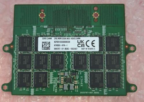 Dell 32GB DDR5 CAMM geheugen, Informatique & Logiciels, Mémoire RAM, Neuf, Laptop, 32 GB, DDR5, Enlèvement ou Envoi