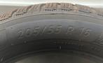 2 Michelin winterbanden 205/55r16, Ophalen, Gebruikt