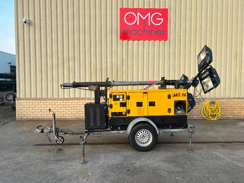 Atlas-Copco QAS 14, Generator + Lichtmast / Light tower, Articles professionnels, Machines & Construction | Générateurs