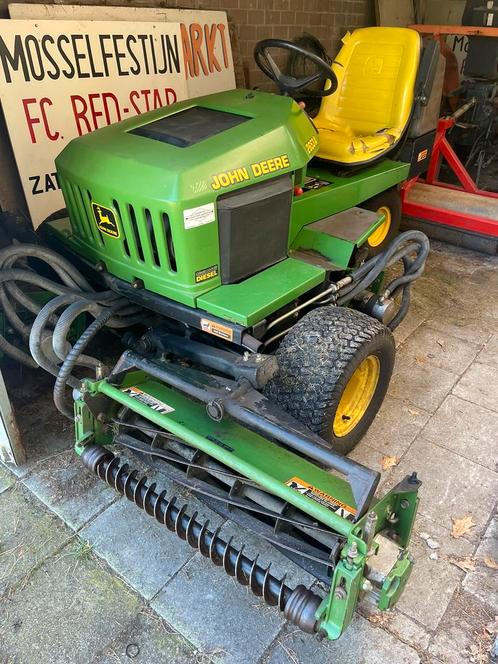 John Deere grasmachine, Jardin & Terrasse, Tondeuses à gazon, Utilisé, 50 cm ou plus, Tondeuse à cylindre, Fonction de mulching