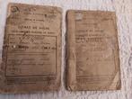 2 antieke militaire soldij boekjes Franse Marine,1905 - 1906, Livre ou Revue, Marine, Enlèvement ou Envoi