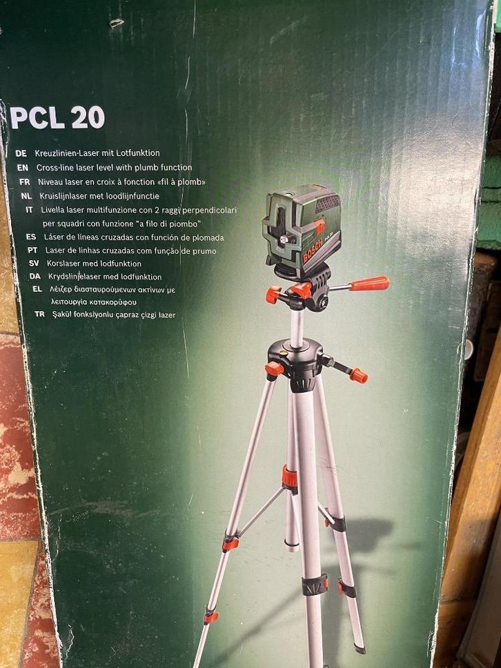 Bosch Laser PL20 - nieuw in doos, Doe-het-zelf en Bouw, Meetapparatuur, Zo goed als nieuw, Afstand, Ophalen