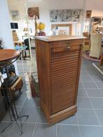 antieke rolluikkast met sleutel, open schuiven op wieltjes, Enlèvement