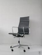 Vitra eames ea 119 chroom zwart leder, Ophalen, Zo goed als nieuw, Zwart, Bureaustoel