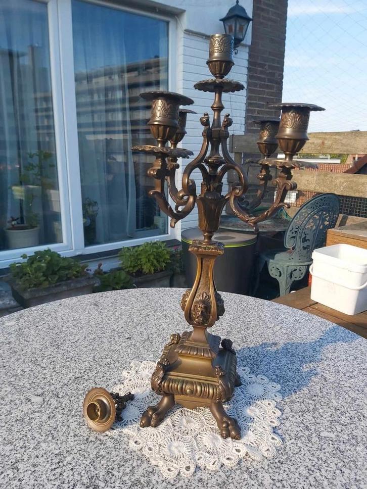 Prachtige Antieke Kandelaar – 52 cm Hoog – €99, Antiek en Kunst, Antiek | Kandelaars, Ophalen of Verzenden