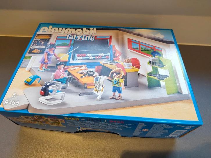 Playmobil école - classe d'histoire complet avec boîte 9455, Kinderen en Baby's, Speelgoed | Playmobil, Zo goed als nieuw, Complete set